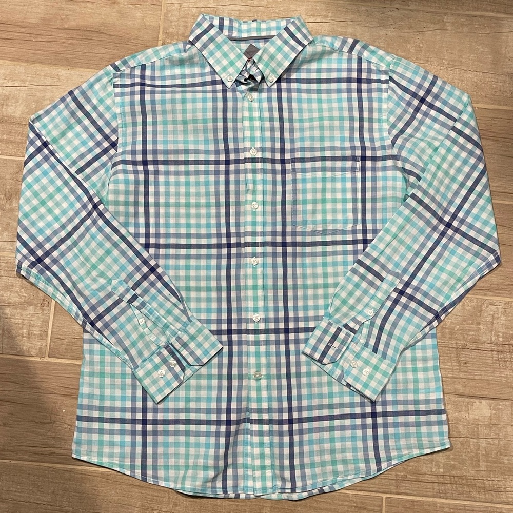 Men’s Merona Plaid Button Down Shirt